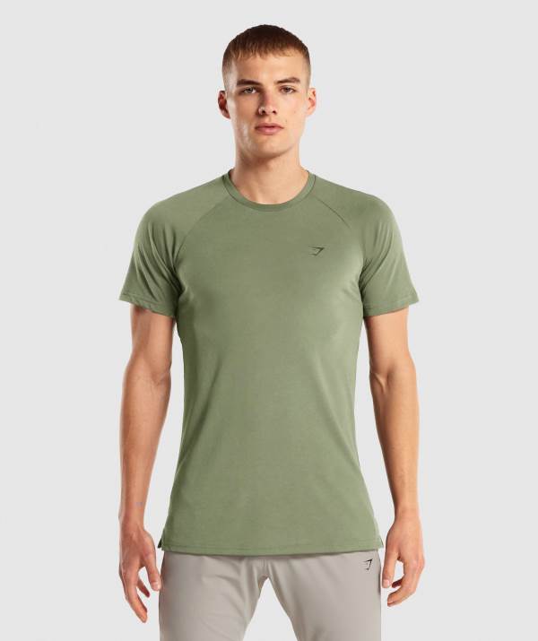 Panske Tricka Gymshark Studio Zelene | DK8530246